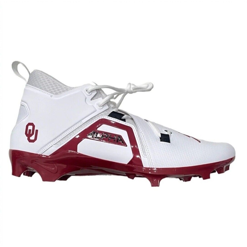 Jordan Alpha Menace Oklahoma Sooners Team Issued Football Cleats Size13 Wide